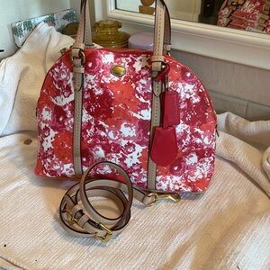 COACH- Peyton floral cora domed satchel - F31341-NWT